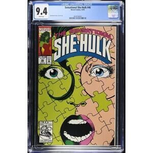 🔑🔥Sensational She-Hulk #46, CGC 9.4, John Byrne art, 1992 106002